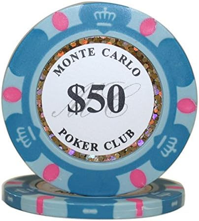 1000 pcs 14g Monte Carlo Poker Club Poker Chips Set with Deluxe Black Case Custom Build