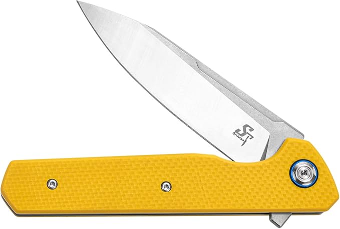 Sitivien ST135 Folding Knife,D2 Steel Blade G10 Handle Outdoor EDC Knife for Hunting Fishing
