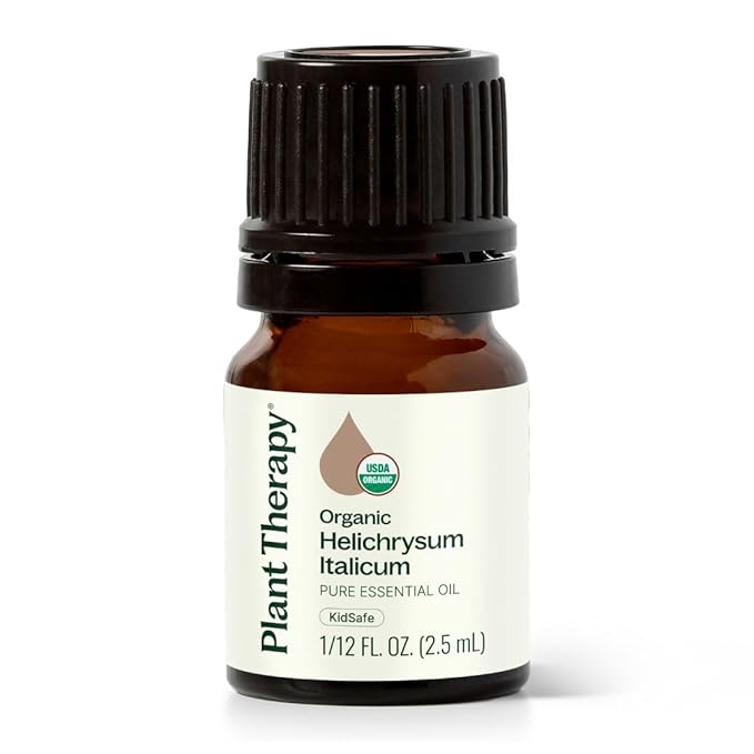 Plant Therapy Organic Helichrysum Italicum Essential Oil for Skin 100% Pure, USDA Certified
