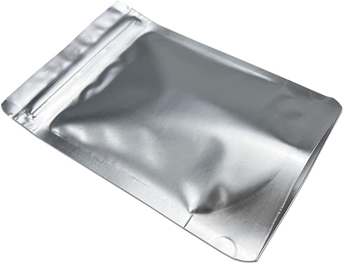 PABCK 50 Pieces 4.3x6.3 inch(Inside Size 3.5x3.9 inch) Stand-Up Resealable Heat Seal Bags 3.55mil