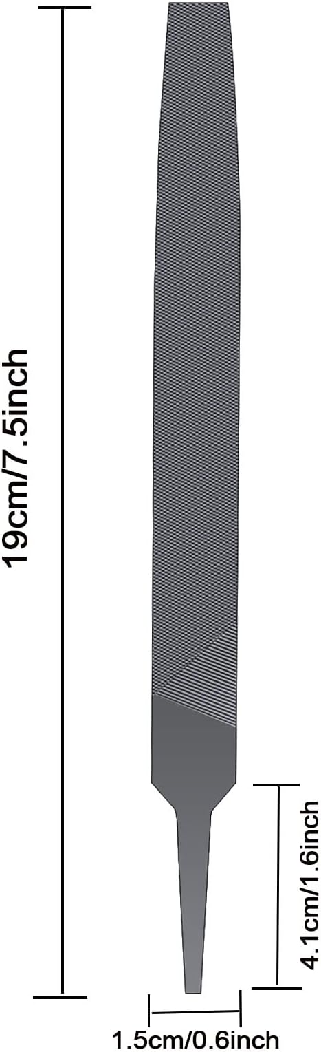 6-inch Flat Medium Cut File Double Cut Teeth High Carbon Steel Hand File Single Cut Hardened