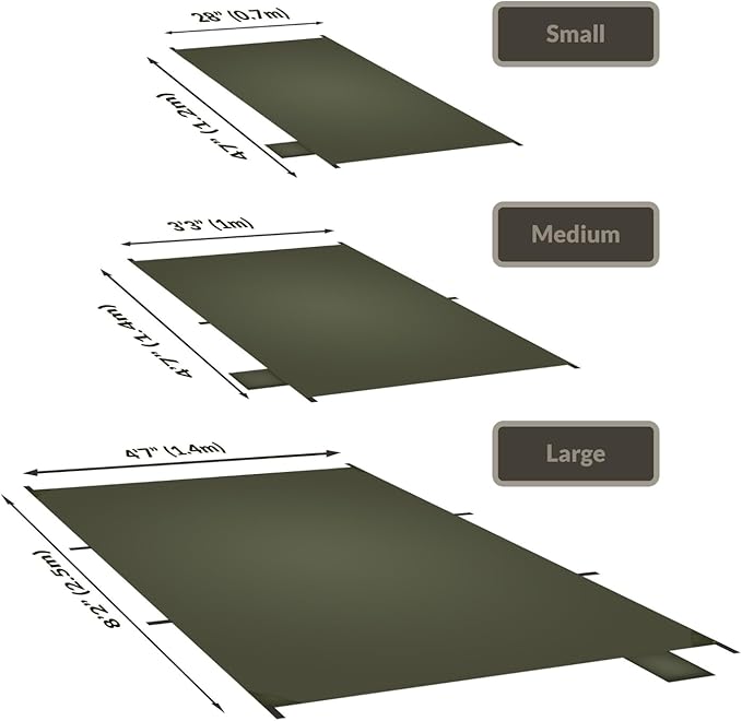 Onewind Tent Footprint, 4000mm Waterproof Rate PU Coating, 98" *55" Ultralight Camping Tarp Tent