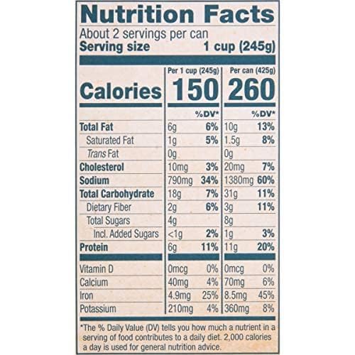 Snow's Manhattan Clam Chowder, 15 oz Can - 11g Protein per Serving - Ready-to-Serve Authentic