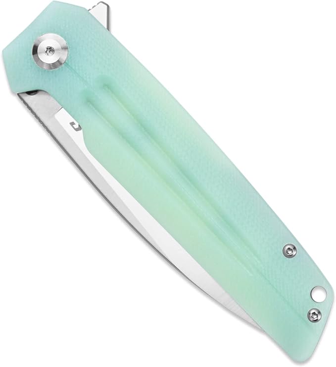 Sitivien ST152 Folding Knife,K110(D2) Steel Blade with G10 Handle EDC Tool Knife for Outdoor
