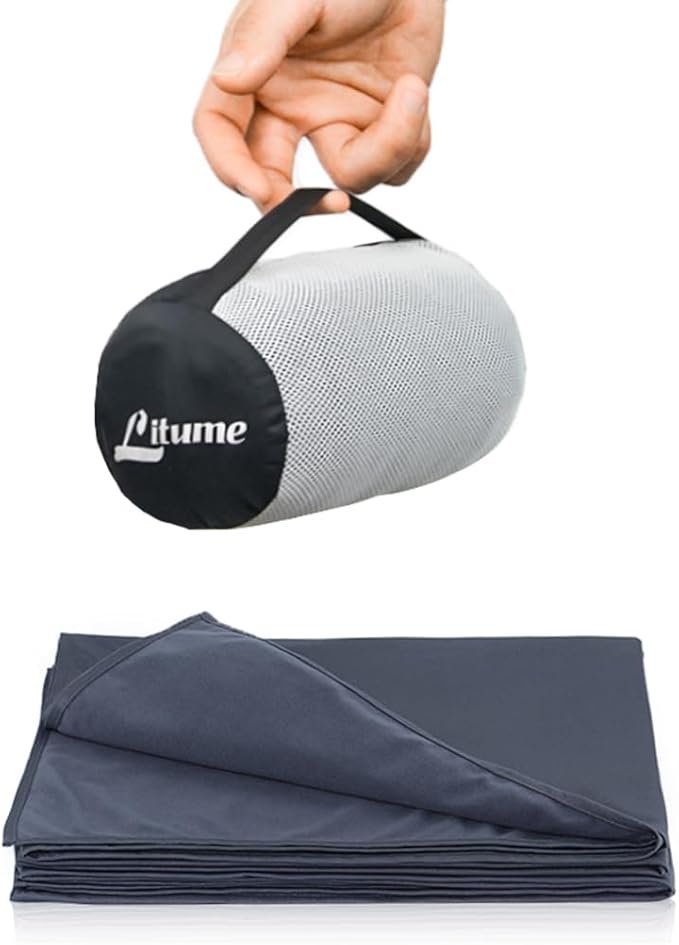 Travel Blanket Lightweight and Breathable, 67 x 48 in Soft Airplane Flight Blanket for Travelers