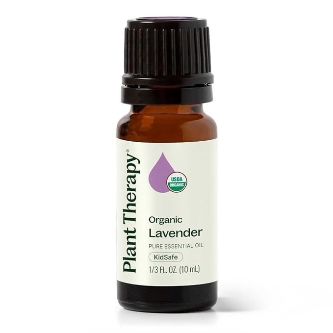 Plant Therapy Organic Lavender Essential Oil 100% Pure, USDA Certified Organic, Undiluted, Natural