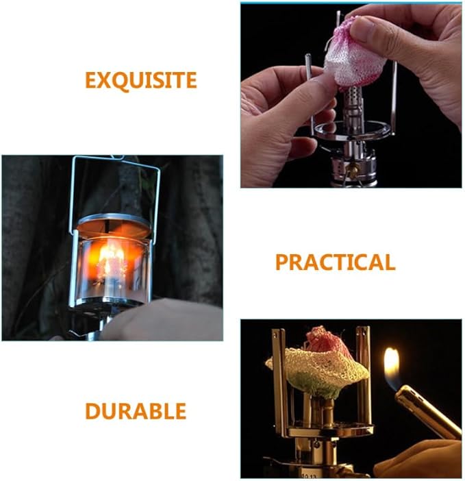 EXCEART 12pcs Gas Lantern Mantles Replacement for Outdoor Camping Lightweight Odorless Easy to