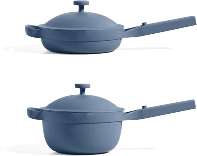 Our Place Mini Home Cook Duo - 8.5" Always Pan & Small Perfect Pot Bundle | Multi-Functional