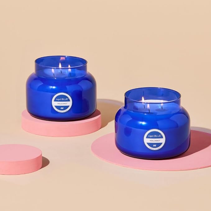 Capri Blue Volcano Scented Candles - Luxury Three Wick Candles for Home Scented with Tropical Fruit