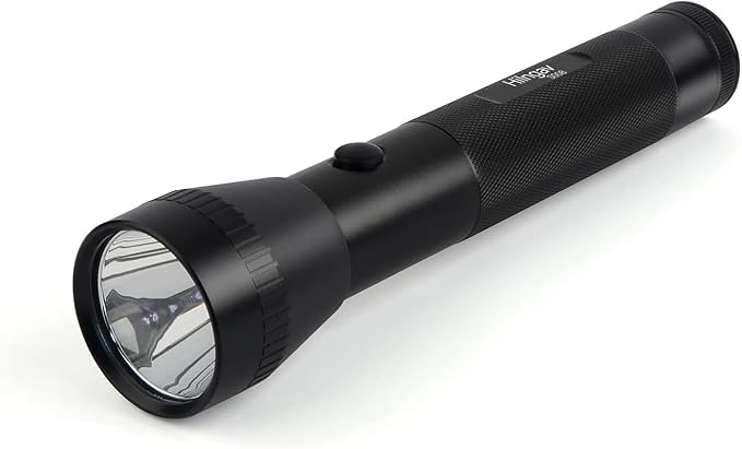 Heavy Duty 2-Cell D Battery LED Big Flashlights, High Lumens, Single Mode, Aluminum, Rugged Metal
