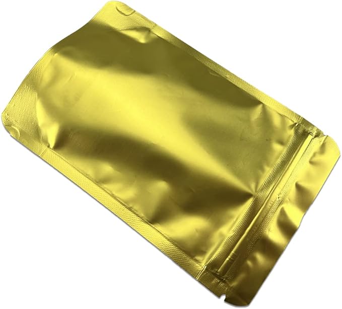 PABCK 50 Pieces 4.3x6.3 inch(Inside Size 3.5x3.9 inch) Stand-Up Resealable Heat Seal Bags 3.55mil
