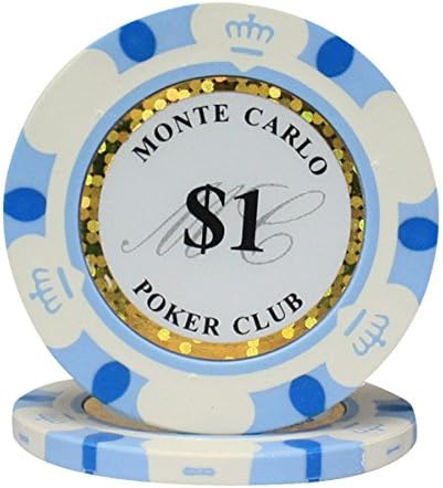 1000 pcs 14g Monte Carlo Poker Club Poker Chips Set with Deluxe Black Case Custom Build