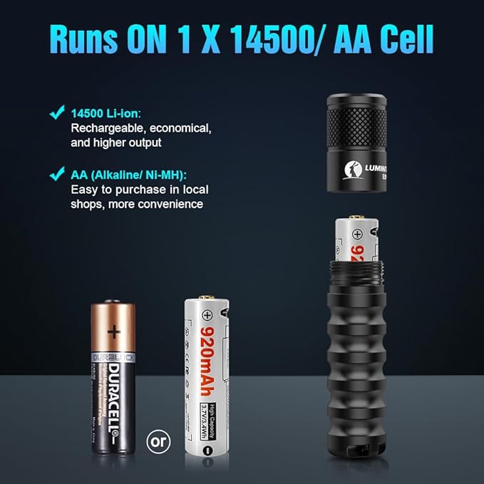 LUMINTOP EDC15 Keychain Flashlight 760 Lumens Mini EDC Flashlight 80 Hours Burn Time, 5 Modes, IPX8
