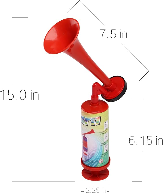 Air Horn Noise Maker Graduation Hand Push Horn Handheld Airhorn for Boats,Camping,Party Supplies