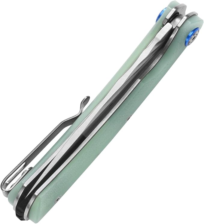 Sitivien ST144 Folding Knife,14C28N Steel Blade,G10 Handle Pocket Knife for Outdoor EDC