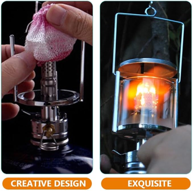 EXCEART 12pcs Gas Lantern Mantles Replacement for Outdoor Camping Lightweight Odorless Easy to