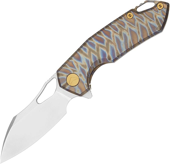 Folding Knife pocket knife EDC Knife With Clip Survival knife Camping knife - M390 Steel Titanium