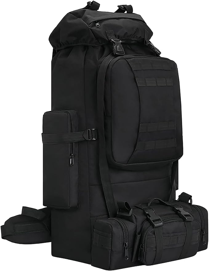 100L Camping Hiking Backpack,Molle military Tactical rucksack backpack,Waterproof Lightweight