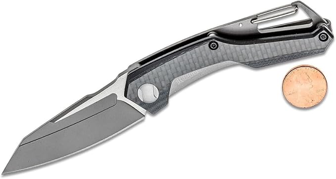 Kershaw Reverb Pocket Knife, 2.5-in. 8Cr13MoV Manual Open Blade, Lightweight, Outdoor Knife for