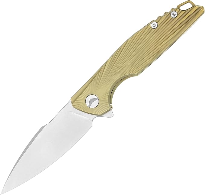 Folding Pocket Knife,EDC Knife,M390 Steel Blade,Titanium Carbon Fiber Handle,Tactical/Outdoor