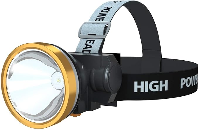 Rechargeable Headlamp, Super Bright LED Head Lamp Flashlight Waterproof Headlight with Built in