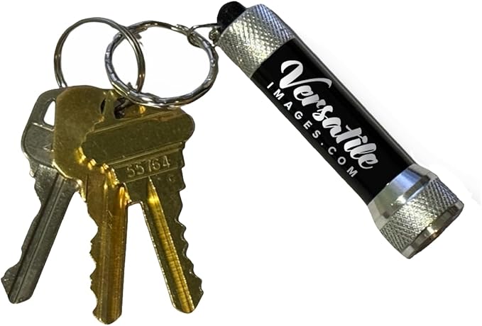 Personalized | Custom Engraved | LED Flashlight | Keychain | Available in 3 Colors