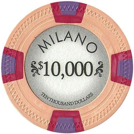 PS Full Clay Milano 10gm Poker Chip Sample Set - 12 New Chips!