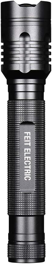 Feit Electric LED Tactical Flashlight - Aluminum Alloy - Zoomable Strike Bezel| Requires