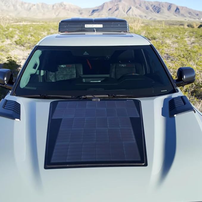 Lensun 90W 12V Hood Flexible Solar Panel for Toyota Tundra 3rd Gen (2022-Present) - Off Grid Solar