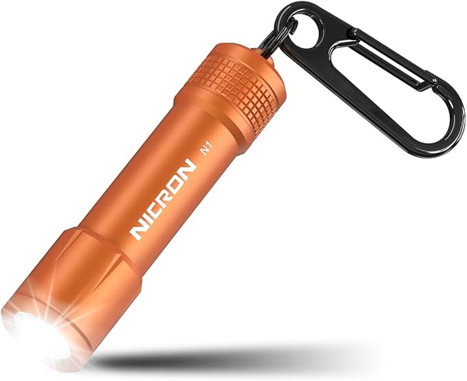 NICRON Mini Keychain Flashlight Mini Flash Light, 100 lumens Bright Key Ring Portable Pocket