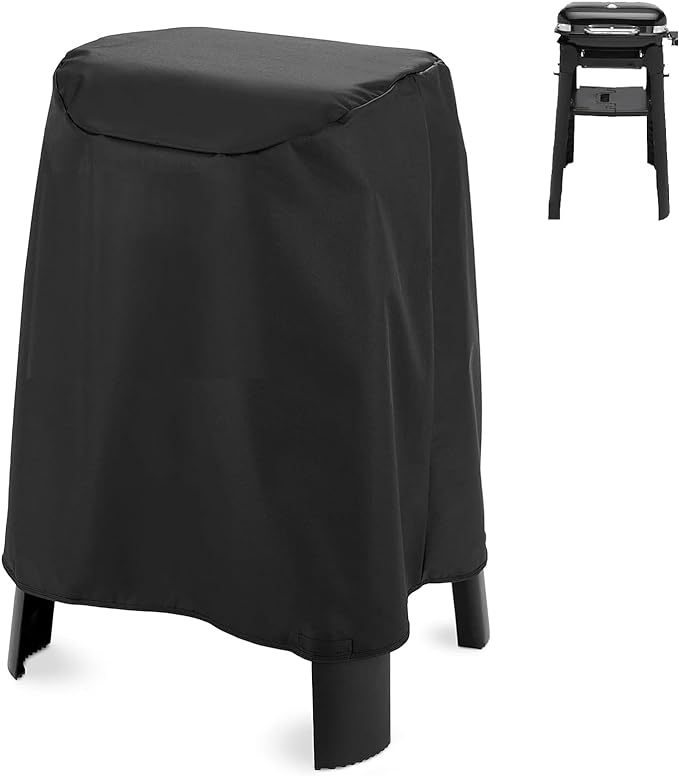 Grill Cover for Weber Lumin Electric Grill with Stand, Lumin Compact Grill with Stand, 600D Heavy