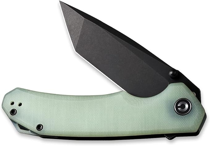 CIVIVI Brazen Folding Pocket Knife,3.5-Inch Tanto D2 Plain Blade,G-10 Outdoor Camping Hiking Knife