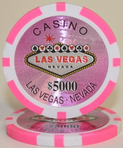 Casino Style Las Vegas Sign Design 14gm Poker Chip Sample Set - 10 New Chips!