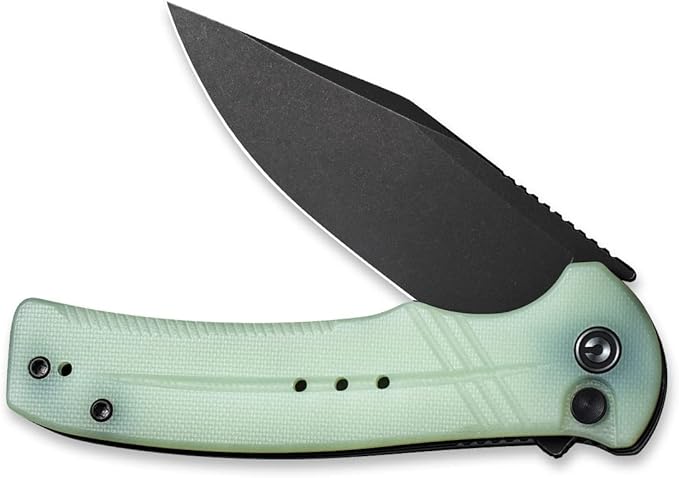 CIVIVI Cogent Button Lock Flipper Pocket Knife, 14C28N Blade G10 Handle, Good for Outdoor EDC