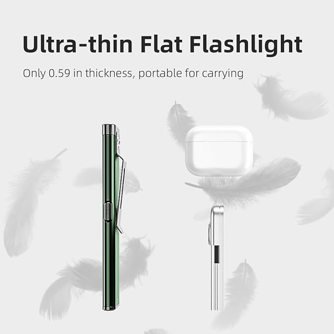 WARSUN Compact Multi-Mode Pocket LED Flashlight - 675LM, USB-C Rechargeable, IPX4, Dual Material