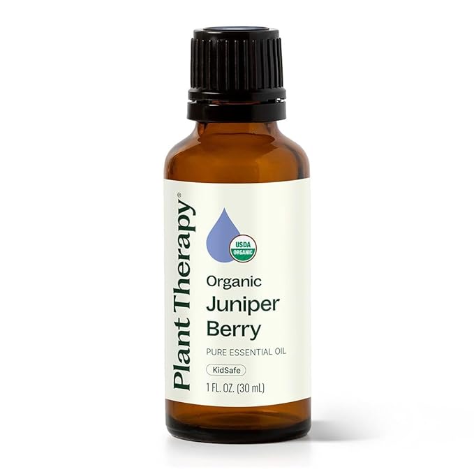 Plant Therapy Organic Juniper Berry Essential Oil 100% Pure, Undiluted, Natural Aromatherapy