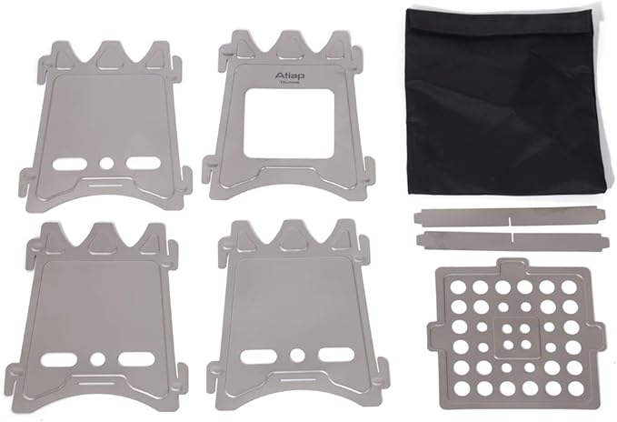 Lightweight Portable backpack stoves for hiking Titanium Wood Stove - Ultralight and Compact Stove