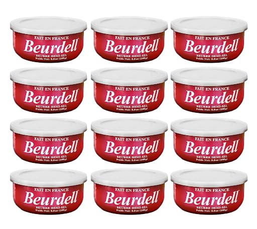 Beurdell French Salted Real Canned Butter 100% Natural Pasteurized Butter A real butter from France