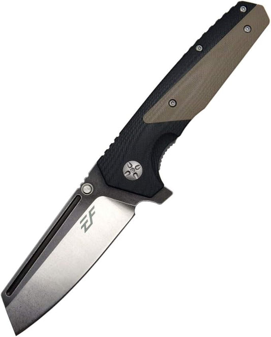 Eafengrow EF68 Folding Knife D2 Blade and G10 Handle with Clip Ball Bearing Pivot Pocket Knife