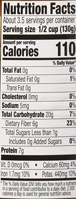 WESTBRAE 15 oz Organic Great Northern Beans, Source of Plant Based Protein and Fiber, Low Fat