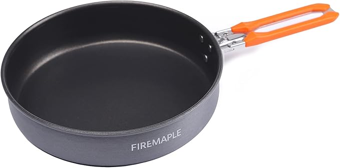 Fire-Maple 7.6 Inch Camping Frying Pan w/Nonstick Coating | Durable Lightweight Camping Skillet for
