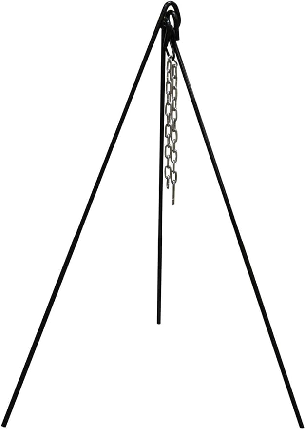 Cuisiland Camping Tripod Campfire Cooking Dutch Oven Tripod Adjustable Grill Tripod for Outdoor