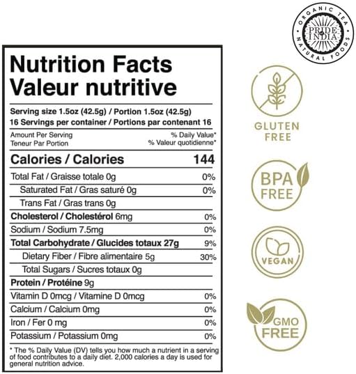 Pride Of India - PACK of 6 - Indian Split Yellow Pigeon Peas - Protein & Fiber Rich Toor (Arahar)