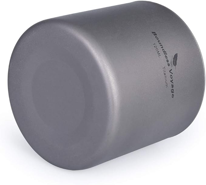 Boundless Voyage 3 in 1 Double Walled Titanium Cup Heat Resistant Mini Tea Drink Cup Outdoor
