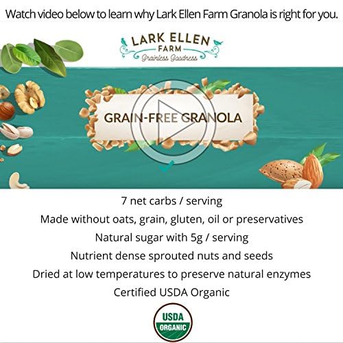 Lark Ellen Farm Berrylicious Granola Clusters: Raw, Organic, Vegan. Low Carb, Paleo. Gluten-Free
