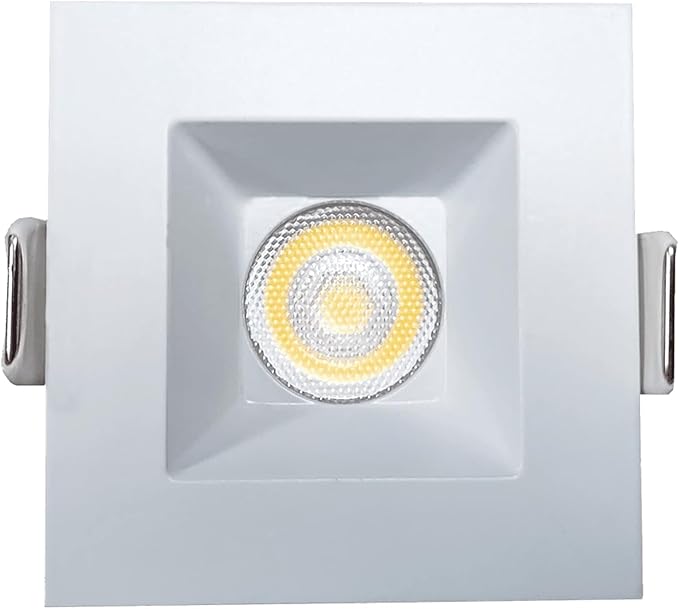 4-Inch LED Square Downlight Luminaire. Recessed Ceiling Light Fixture, 18-Watt, CCT 5 Color