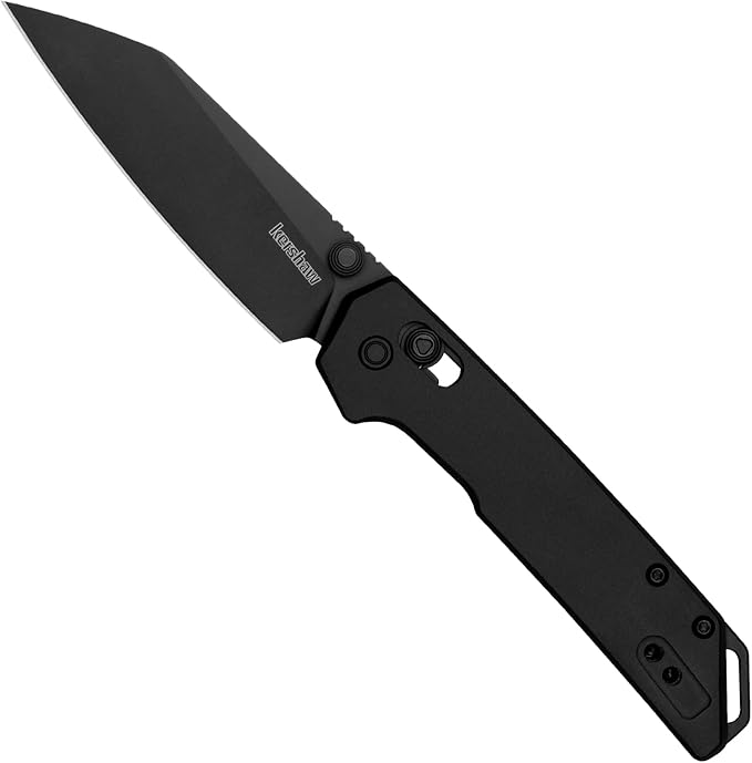 Kershaw Mini Iridium Folding Pocket Knife, 3 inch D2 Steel Blade, DuraLock, Aluminum Handle