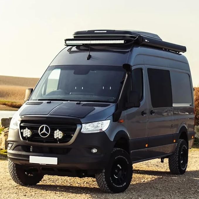 Lensun 90W 12V Hood Flexible Solar Panel for Mercedes-Benz Sprinter 3rd Gen(2019-present) - Off