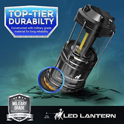 MalloMe LED Camping Lantern Flashlights 2 Pack & 4 Pack - Super Bright - 350 Lumen Portable Outdoor