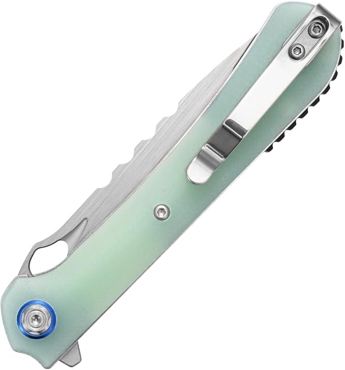 Sitivien ST145 Folding Pocket Knife,14C28N Steel Blade,G10 Handle EDC Tool Knife for Outdoor